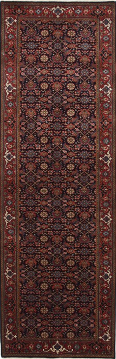Herati Blue Runner Hand Knotted 28 X 80  Area Rug 250-24354 Image 0