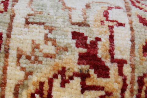 Pishavar Red Runner Hand Knotted 28 X 91  Area Rug 250-24356 Image 8