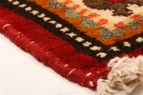 Gabbeh Red Hand Knotted 49 X 73 Area Rug 100-24358 Image 4