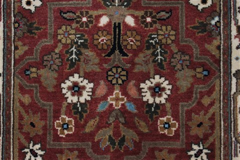 Karajeh Brown Runner Hand Knotted 20 X 78 Area Rug 250-24359 Image 2