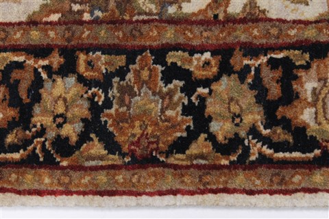 Kashan Beige Runner Hand Knotted 26 X 711 Area Rug 250-24360 Image 2