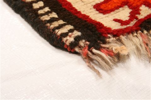 Gabbeh Red Hand Knotted 35 X 58 Area Rug 100-24363 Image 1