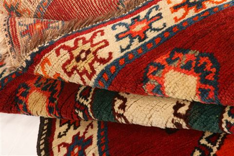 Gabbeh Red Hand Knotted 35 X 58 Area Rug 100-24363 Image 5
