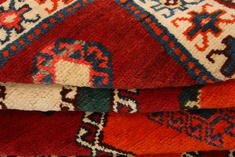Gabbeh Red Hand Knotted 35 X 58 Area Rug 100-24363 Image 6