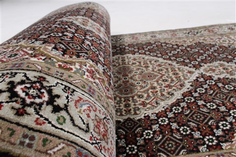 Tabriz Black Runner Hand Knotted 28 X 71 Area Rug 250-24364 Image 10