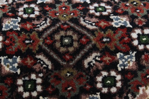 Tabriz Black Runner Hand Knotted 28 X 71 Area Rug 250-24364 Image 7