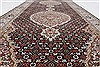 Tabriz Black Runner Hand Knotted 28 X 71  Area Rug 250-24364 Thumb 1