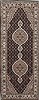 Tabriz Black Runner Hand Knotted 28 X 71  Area Rug 250-24364 Thumb 0