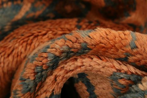 Gabbeh Orange Hand Knotted 44 X 70 Area Rug 100-24365 Image 2