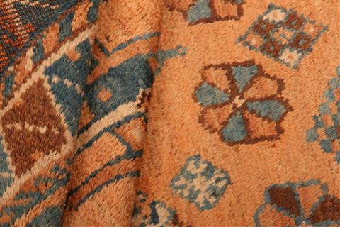 Gabbeh Orange Hand Knotted 44 X 70 Area Rug 100-24365 Image 4