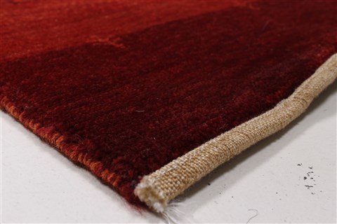 Gabbeh Red Runner Hand Knotted 27 X 711 Area Rug 250-24368 Image 4