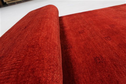 Gabbeh Red Runner Hand Knotted 27 X 711 Area Rug 250-24368 Image 8