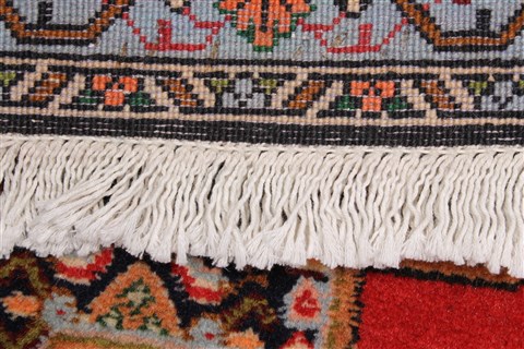 Sanandaj Red Runner Hand Knotted 211 X 84 Area Rug 250-24370 Image 1