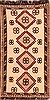 Gabbeh White Hand Knotted 33 X 62  Area Rug 100-24376 Thumb 0
