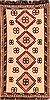 Gabbeh White Hand Knotted 33 X 62 Area Rug 100-24376 Thumb 0