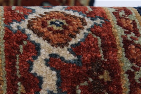 Serapi Blue Runner Hand Knotted 26 X 711 Area Rug 250-24384 Image 10