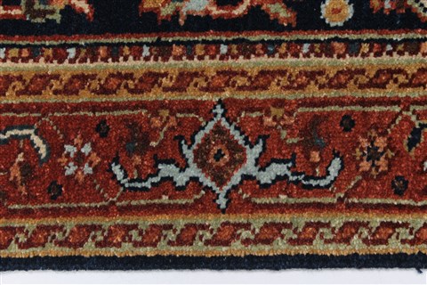 Serapi Blue Runner Hand Knotted 26 X 711 Area Rug 250-24384 Image 3
