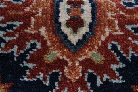 Serapi Blue Runner Hand Knotted 26 X 711 Area Rug 250-24384 Image 8