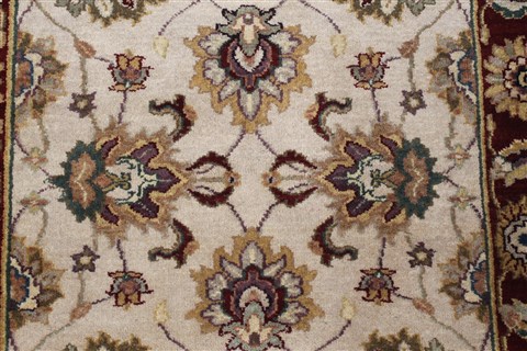 Kashan Beige Runner Hand Knotted 26 X 82 Area Rug 250-24385 Image 3