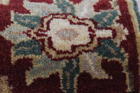 Kashan Beige Runner Hand Knotted 26 X 82 Area Rug 250-24385 Image 7