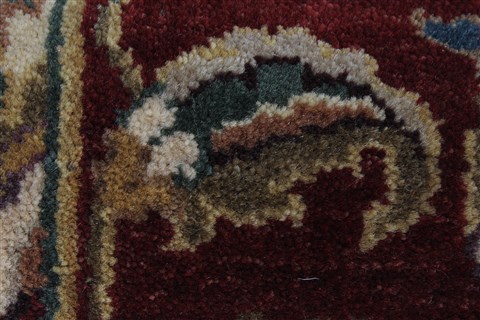Kashan Beige Runner Hand Knotted 26 X 82 Area Rug 250-24385 Image 8