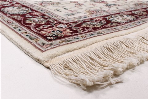 Tabriz Beige Runner Hand Knotted 26 X 80 Area Rug 250-24386 Image 5