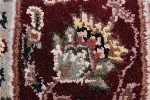 Tabriz Beige Runner Hand Knotted 26 X 80 Area Rug 250-24386 Image 9