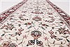 Tabriz Beige Runner Hand Knotted 26 X 80  Area Rug 250-24386 Thumb 1