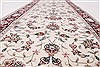 Tabriz Beige Runner Hand Knotted 26 X 80 Area Rug 250-24386 Thumb 1