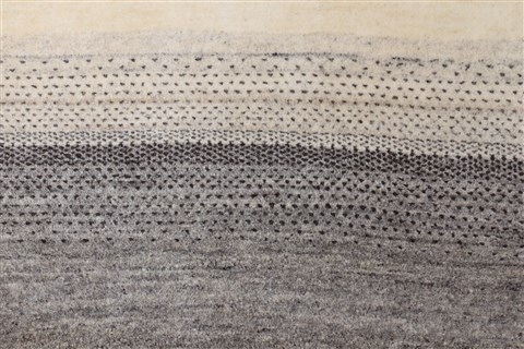Gabbeh Beige Runner Hand Knotted 27 X 80 Area Rug 250-24391 Image 3