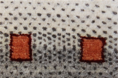 Gabbeh Beige Runner Hand Knotted 27 X 80 Area Rug 250-24391 Image 6