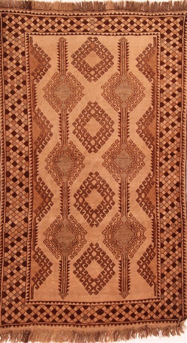 Gabbeh Beige Hand Knotted 38 X 63  Area Rug 100-24400 Image 0