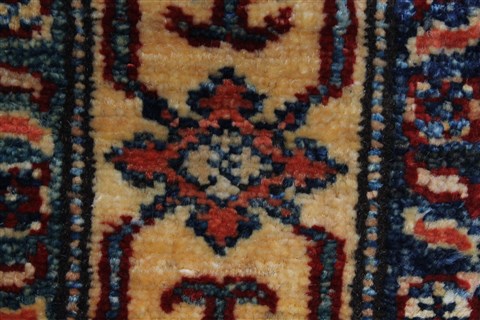 Kazak Red Runner Hand Knotted 26 X 77 Area Rug 250-24404 Image 7