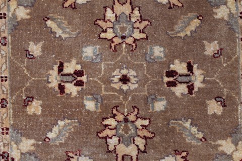 Pishavar Brown Runner Hand Knotted 27 X 82 Area Rug 250-24420 Image 4