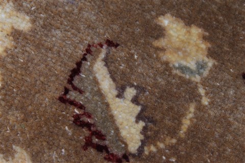Pishavar Brown Runner Hand Knotted 27 X 82 Area Rug 250-24420 Image 7