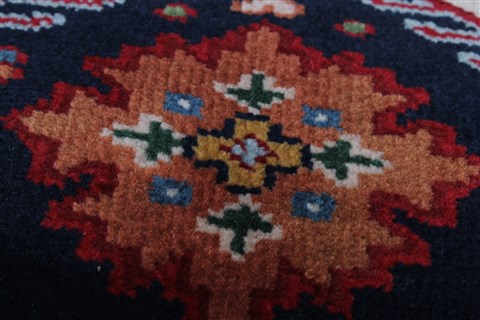 Karajeh Red Runner Hand Knotted 26 X 80 Area Rug 250-24422 Image 6