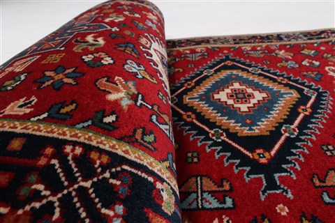 Karajeh Red Runner Hand Knotted 26 X 80 Area Rug 250-24422 Image 9