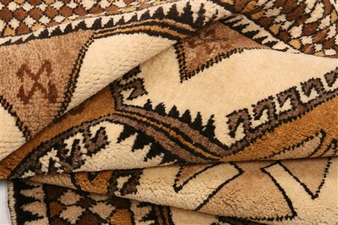 Gabbeh Brown Hand Knotted 310 X 69 Area Rug 100-24426 Image 4