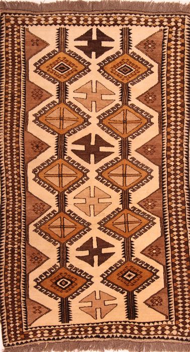 Gabbeh Brown Hand Knotted 310 X 69 Area Rug 100-24426 Image 0