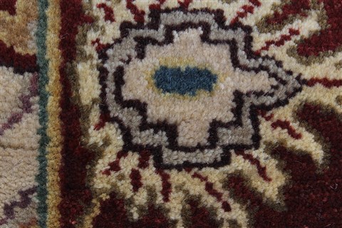 Kashan Beige Runner Hand Knotted 26 X 82 Area Rug 250-24433 Image 10