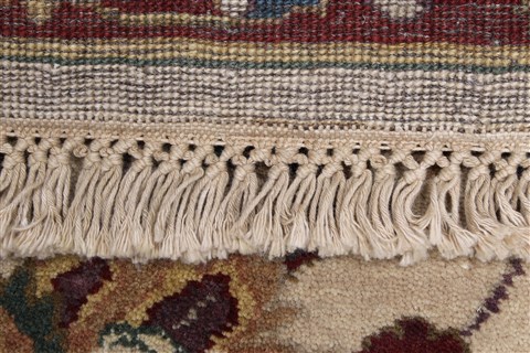 Kashan Beige Runner Hand Knotted 26 X 82 Area Rug 250-24433 Image 13