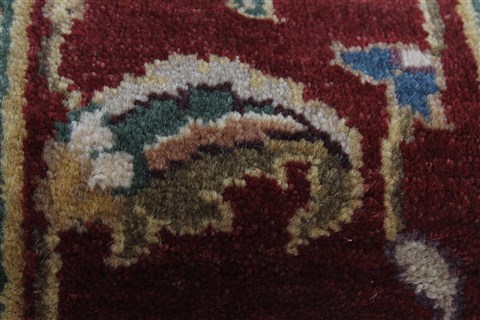 Kashan Beige Runner Hand Knotted 26 X 82 Area Rug 250-24433 Image 9