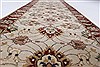 Kashan Beige Runner Hand Knotted 26 X 82  Area Rug 250-24433 Thumb 1