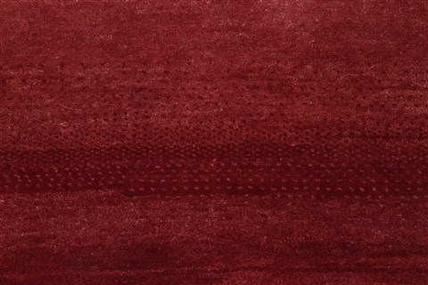 Gabbeh Red Runner Hand Knotted 26 X 79 Area Rug 250-24443 Image 4