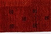 Gabbeh Red Runner Hand Knotted 26 X 79  Area Rug 250-24443 Thumb 2