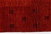 Gabbeh Red Runner Hand Knotted 26 X 79 Area Rug 250-24443 Thumb 2