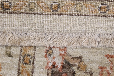 Pishavar Beige Runner Hand Knotted 27 X 80 Area Rug 250-24444 Image 1