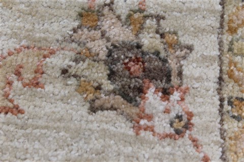 Pishavar Beige Runner Hand Knotted 27 X 80 Area Rug 250-24444 Image 7