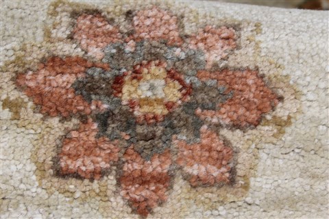 Pishavar Beige Runner Hand Knotted 27 X 80 Area Rug 250-24444 Image 8