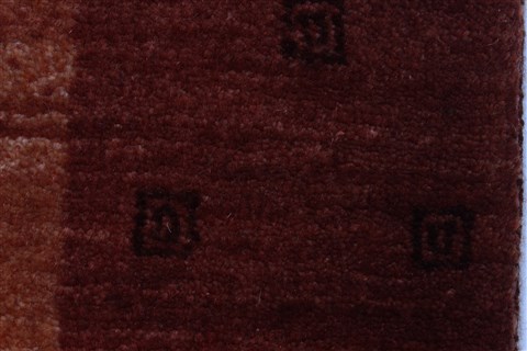 Gabbeh Brown Runner Hand Knotted 27 X 81 Area Rug 250-24447 Image 6